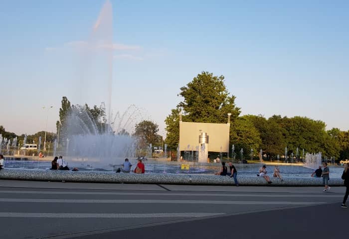 Fountain Park in Warsaw