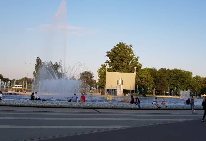 ワルシャワの噴水公園