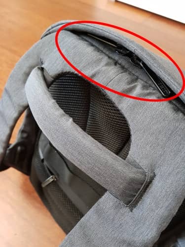 Anti-pickpocket backpack