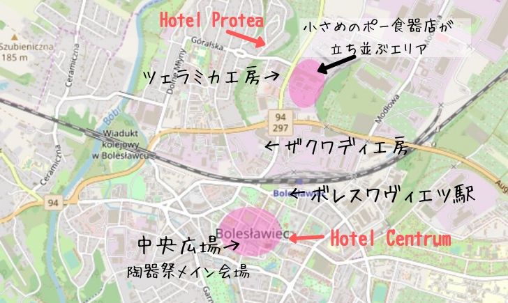 Boleslawiec Hotel Map