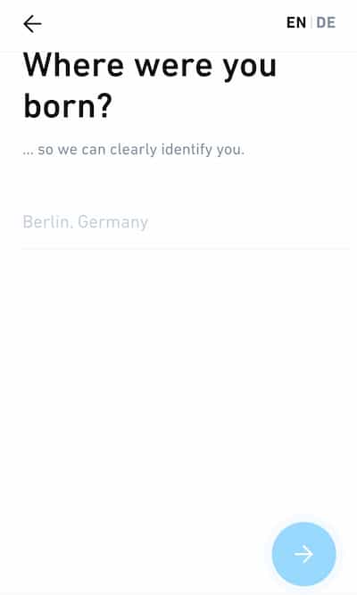 Registering place of birth is the most difficult part of opening a German account